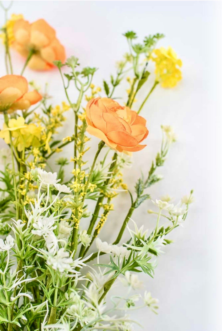Mixed Ranunculus bush - orange - Greenery Market40218-OR