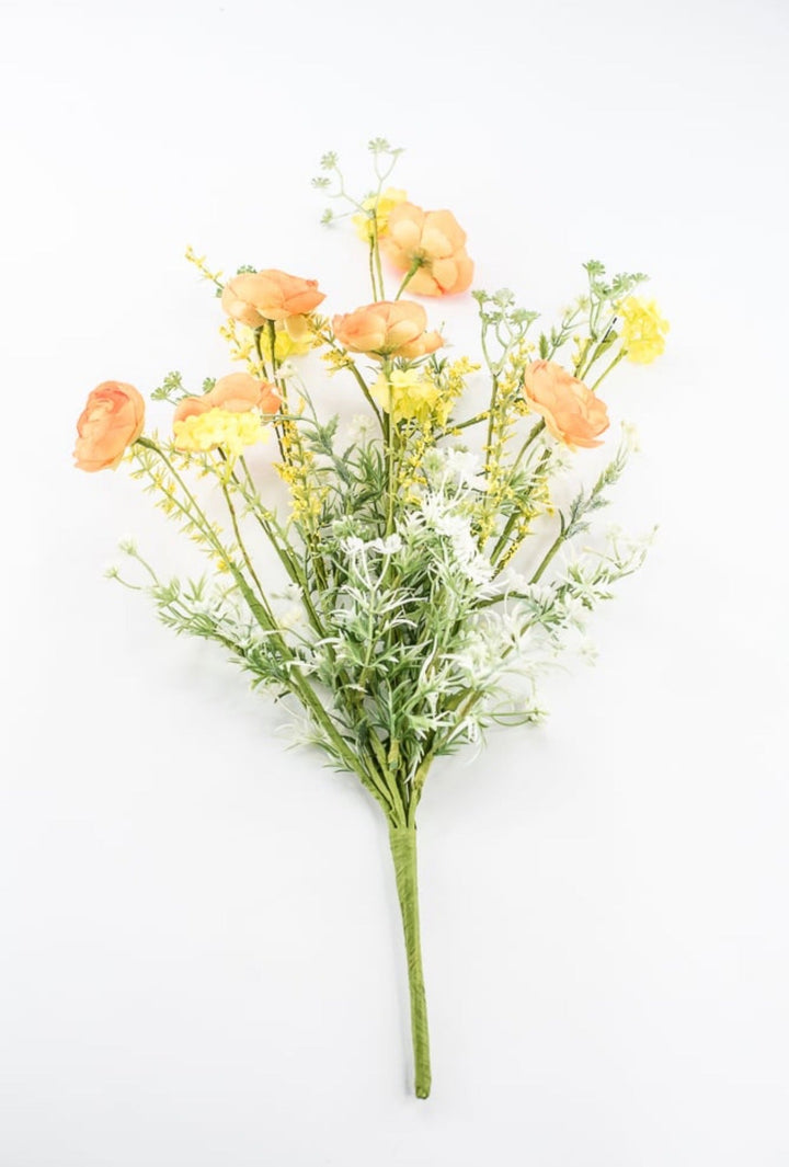 Mixed Ranunculus bush - orange - Greenery Market40218-OR