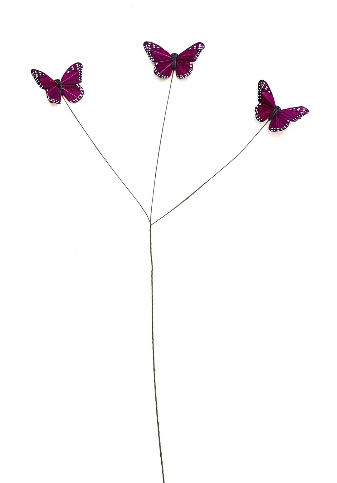 Monarch Butterflies sprays x 6 sprays - magenta purple - Greenery MarketWreath attachmentsPRBF6003PU