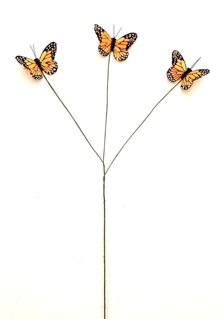 Monarch Butterflies sprays x 6 sprays - orange - Greenery MarketWreath attachmentsPRBF6003OR