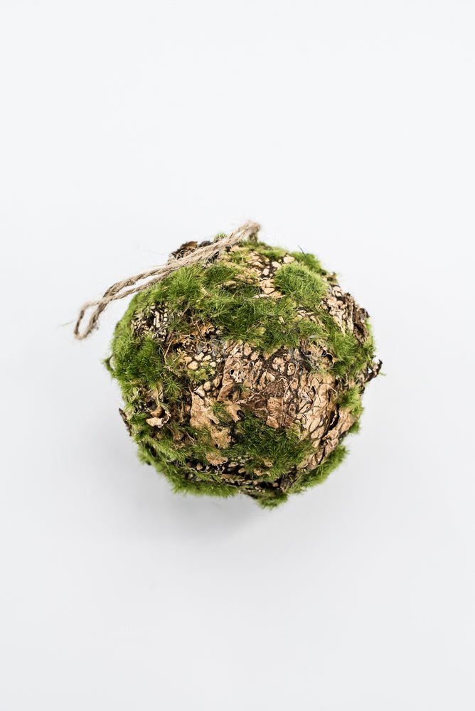 Moss and Lichen Orb Ball Ornament - Greenery MarketAC316/M
