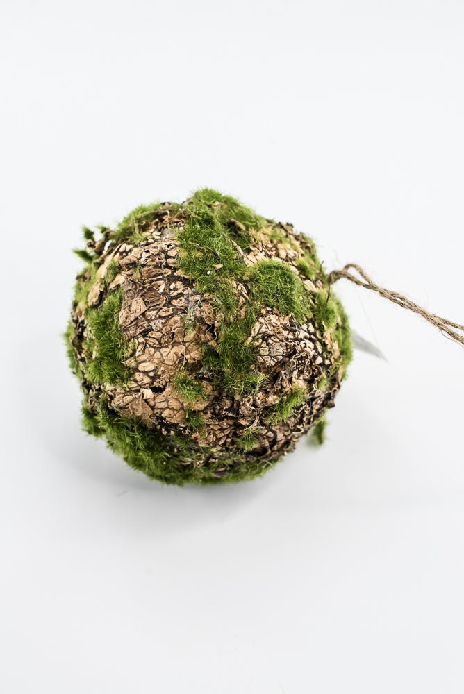 Moss and Lichen Orb Ball Ornament - Greenery MarketAC316/M