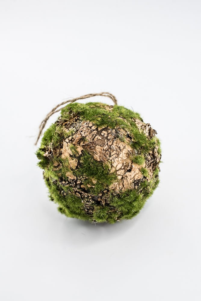Moss and Lichen Orb Ball Ornament - Greenery MarketAC316/M