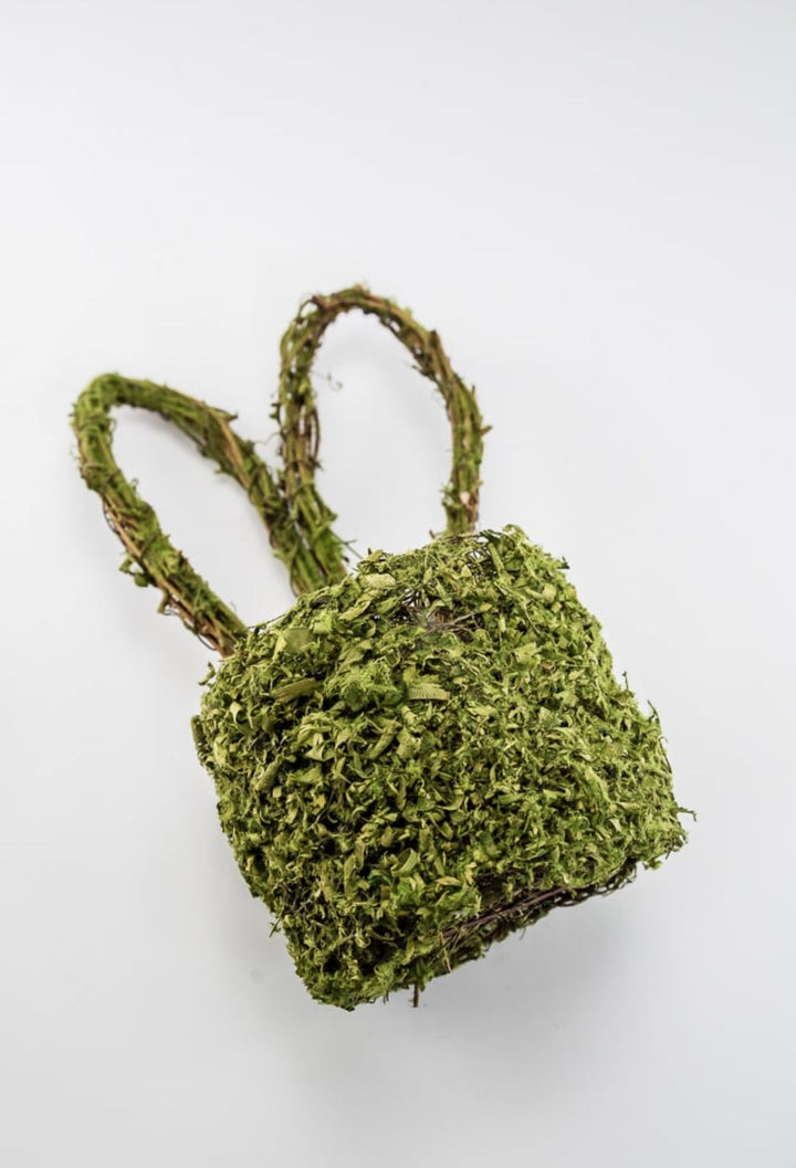 Moss Bunny Ears Basket - Greenery Market63656GN