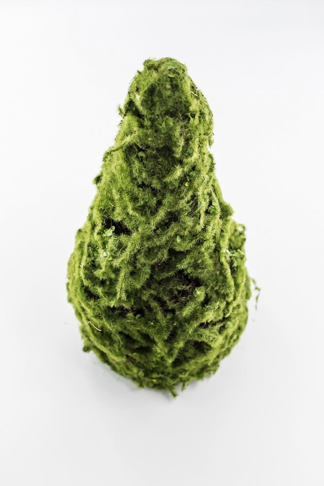 moss cone tree or container 12" green - Greenery Marketwreath base & containersMTF24149