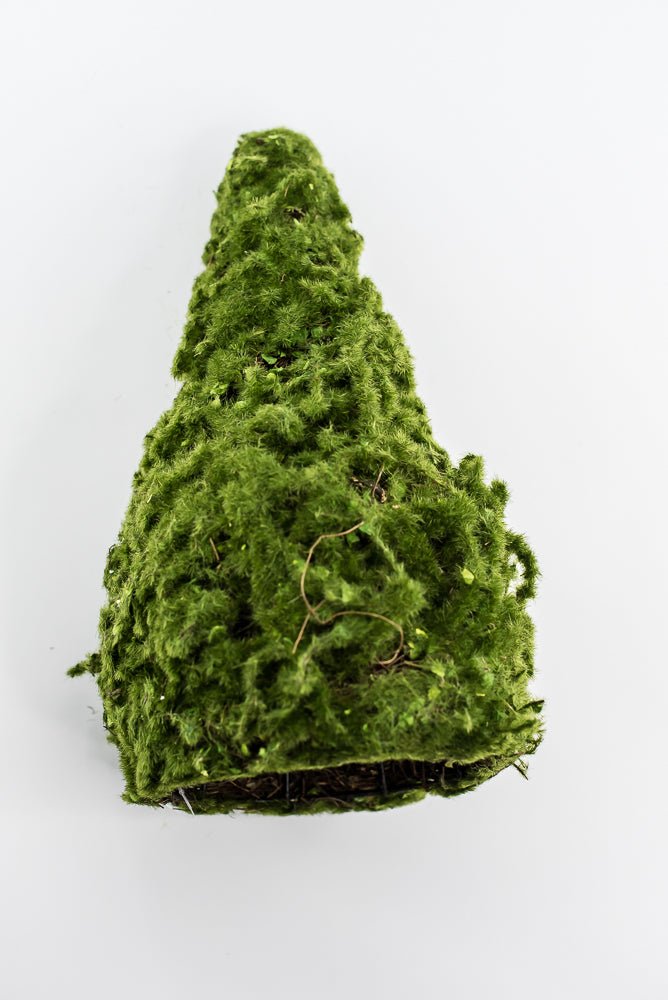 moss cone tree or container 12" green - Greenery Marketwreath base & containersMTF24149
