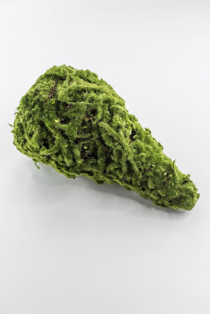 moss cone tree or container 12" green - Greenery Marketwreath base & containersMTF24149