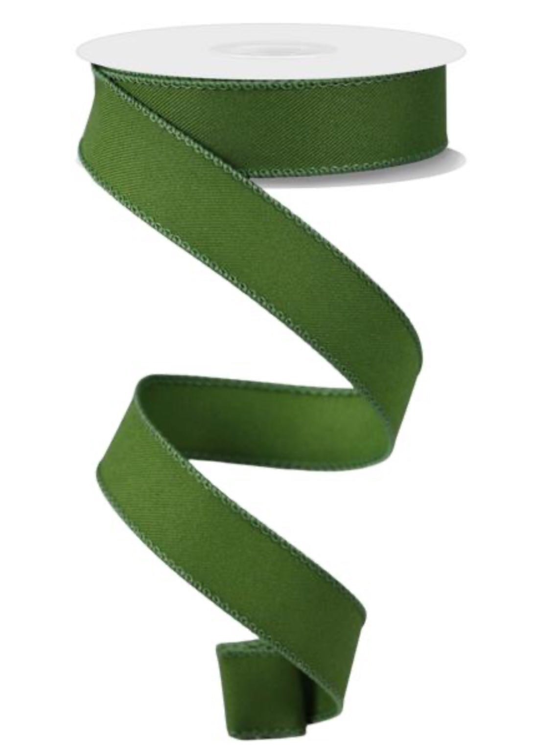 Moss green 7/8” skinny wired ribbon - Greenery MarketRibbons & TrimRGE720236
