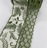 Moss green fern bow bundle x 2 ribbons - Greenery Market