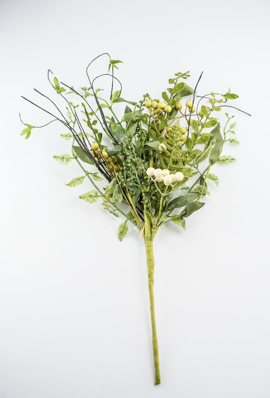 Mossy mixed leaves & twigs spray - Greenery Marketgreenery58455