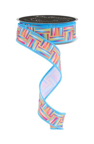 Multi Basketweave Ribbon - 7/8" - Greenery MarketWired RibbonLS1000RT