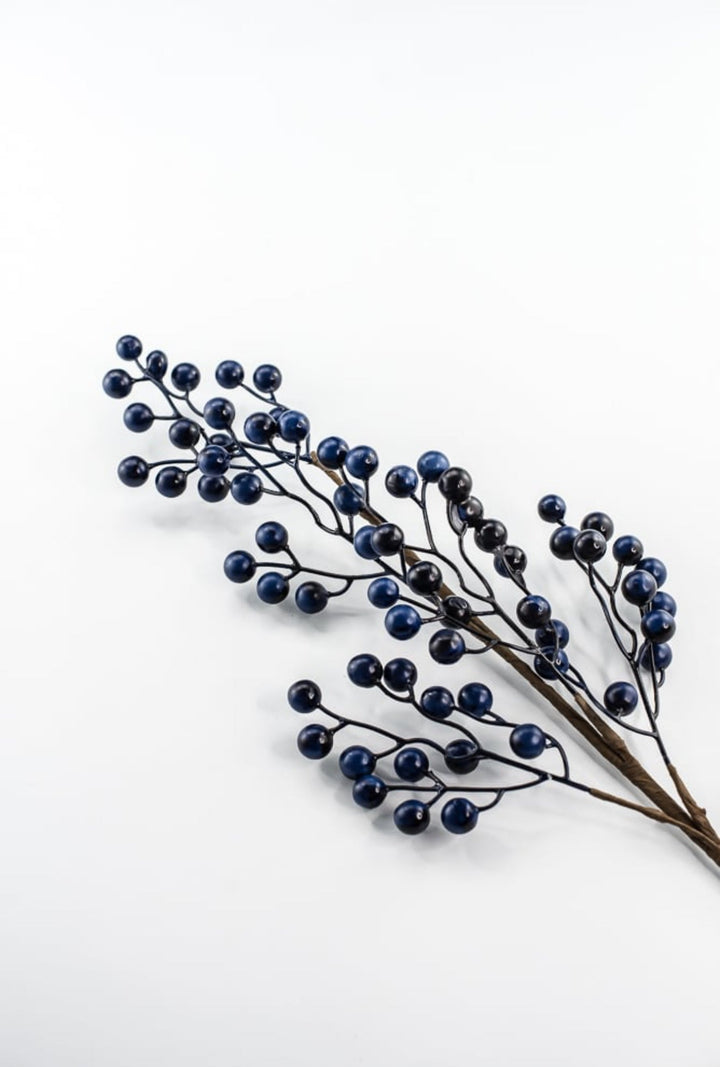 Multi Blue Berry Spray - 28" - Greenery MarketB1716BBK
