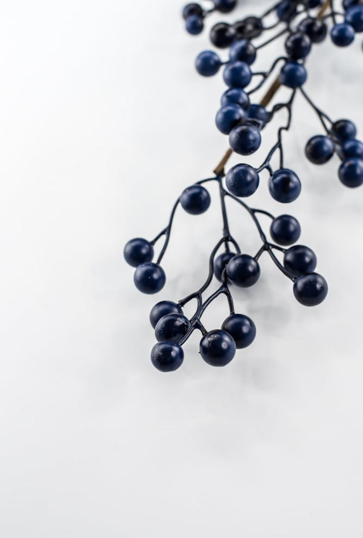 Multi Blue Berry Spray - 28" - Greenery MarketB1716BBK