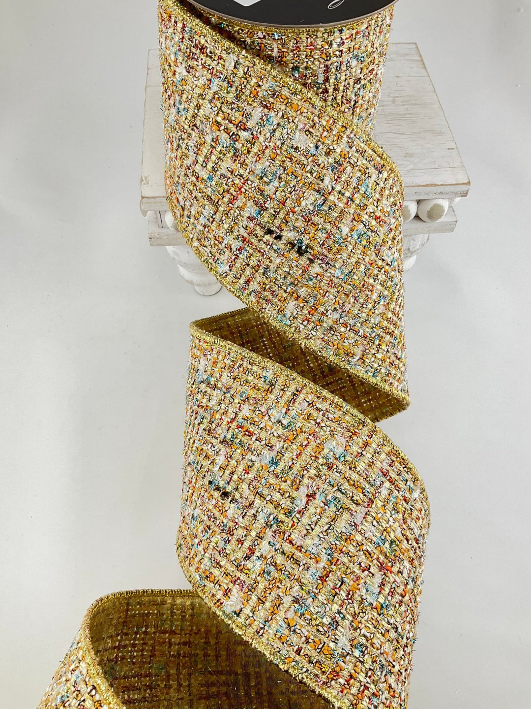 Multi Holiday Hues Farrisilk Wired Ribbon - 4" - Greenery MarketRC161-32