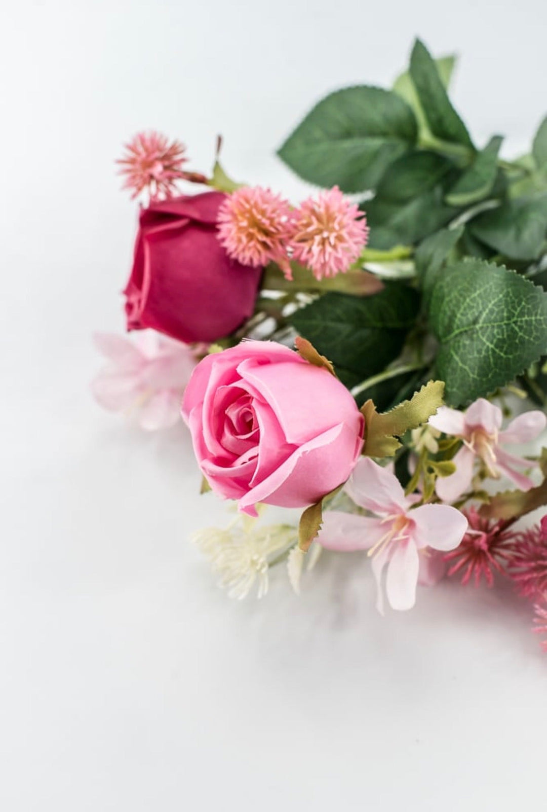 Multi Pink Rose Bush - 15" - Greenery MarketArtificial Flowers64034BU15