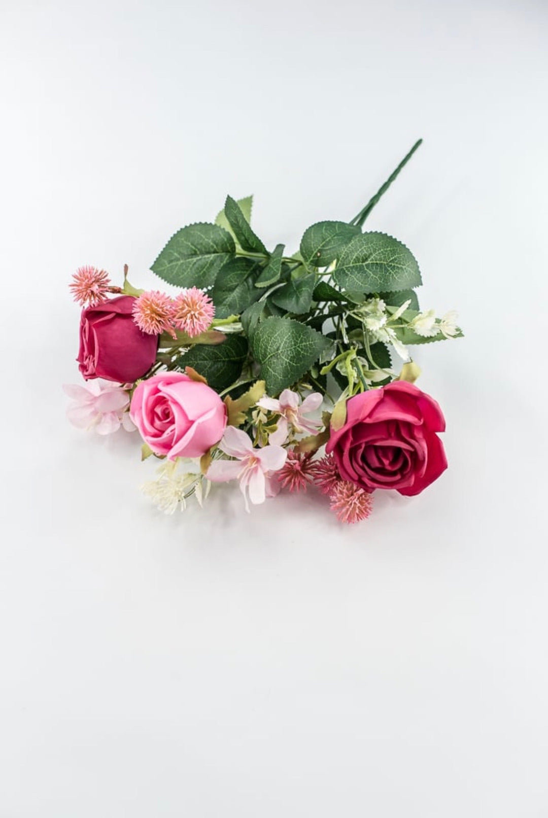 Multi Pink Rose Bush - 15" - Greenery MarketArtificial Flowers64034BU15