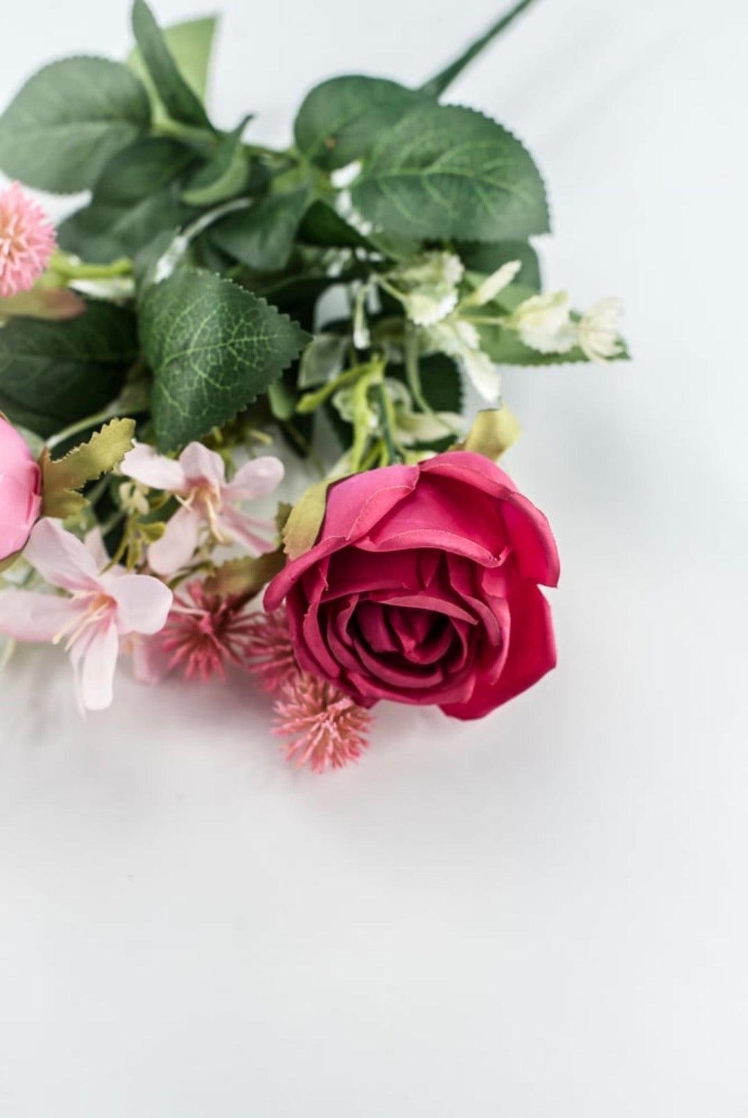 Multi Pink Rose Bush - 15" - Greenery MarketArtificial Flowers64034BU15