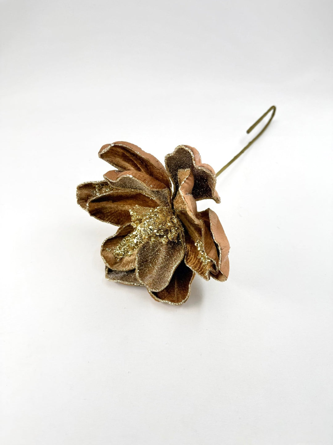 Mustard Glamour Magnolia Stem With Sequin - 20" - Greenery MarketXF670MUS