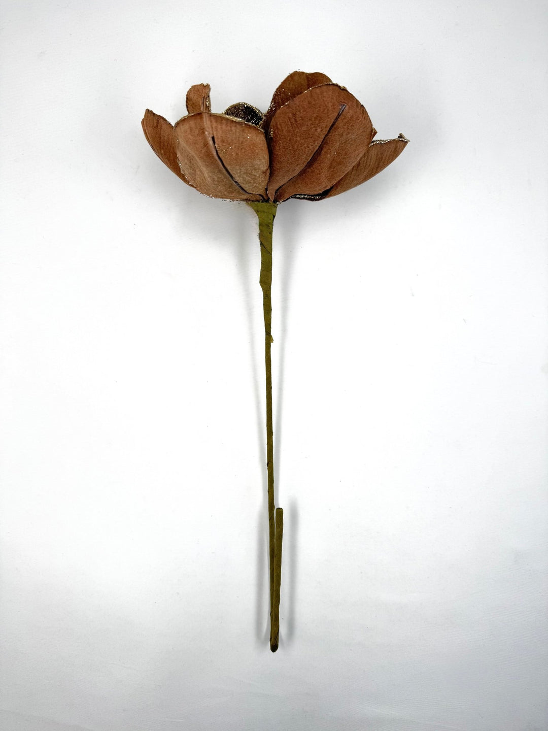 Mustard Glamour Magnolia Stem With Sequin - 20" - Greenery MarketXF670MUS