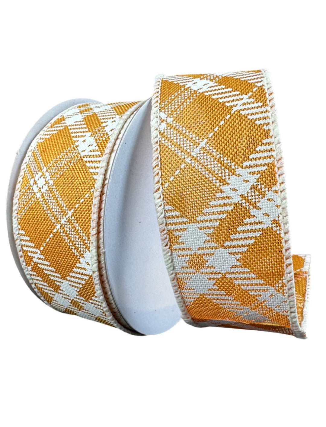 Mustard plaid wired ribbon, 1.5" - Greenery MarketWired ribbon61316 - 09 - 49