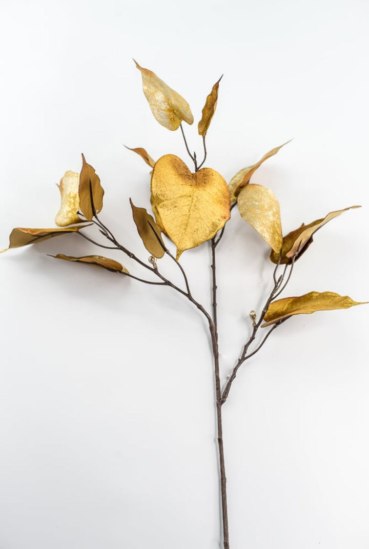 Mustard Velvet Leaf Spray - 30" - Greenery MarketXF679MUS
