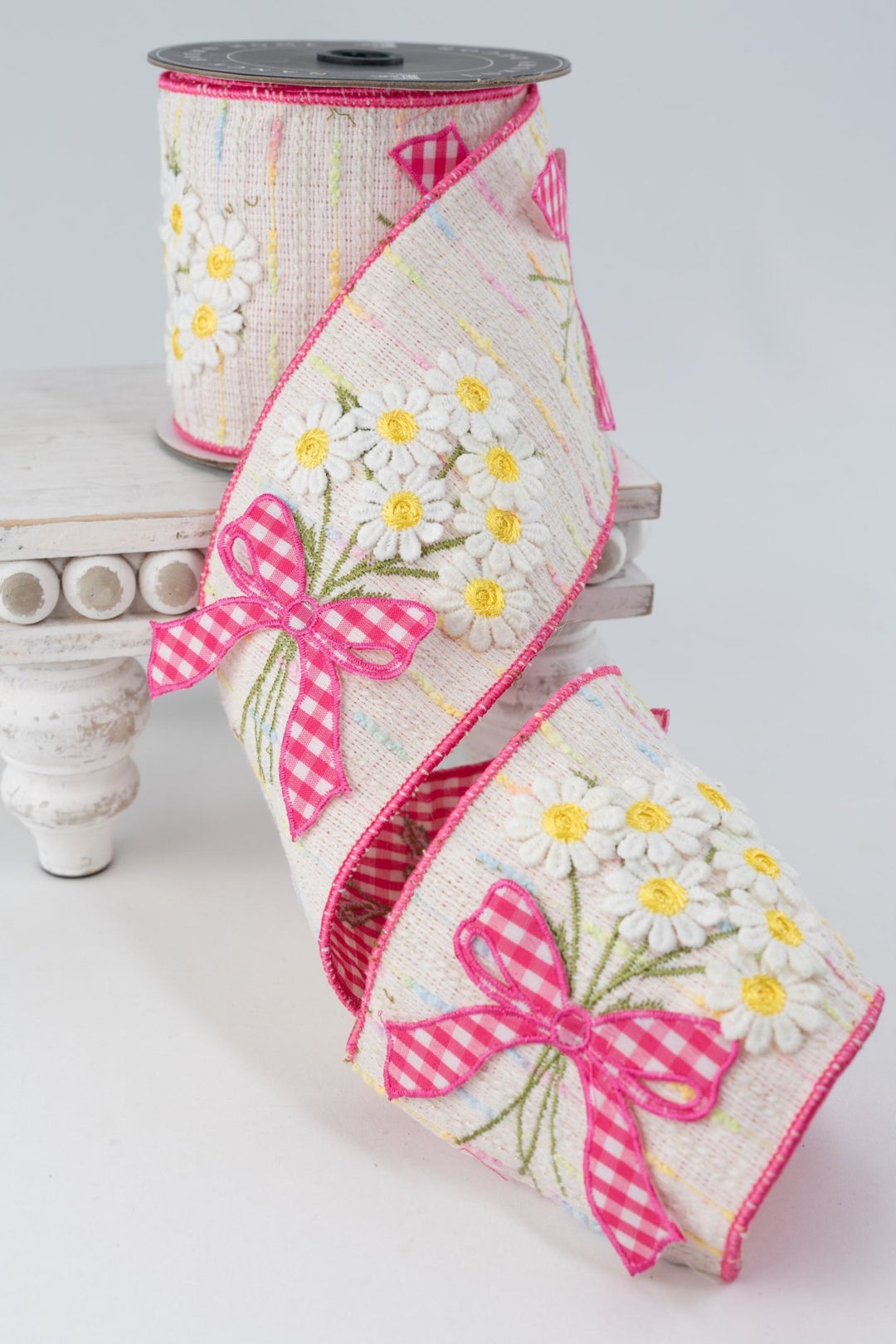 Nancy Brown Home Spring Flower Bouquet Wired Ribbon - 4" - Greenery MarketWired Ribbon20-SP2065G