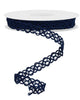 Navy Blue open weave 5/8” wired ribbon - Greenery MarketRibbons & TrimRN586119