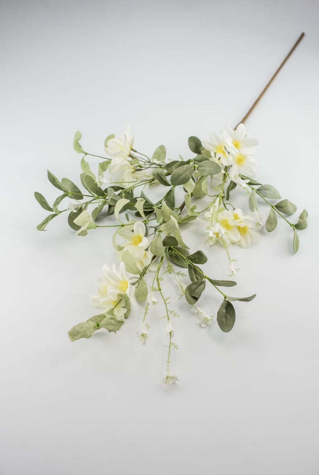 Off white flower and greenery spray - Greenery MarketArtificial Flora63979