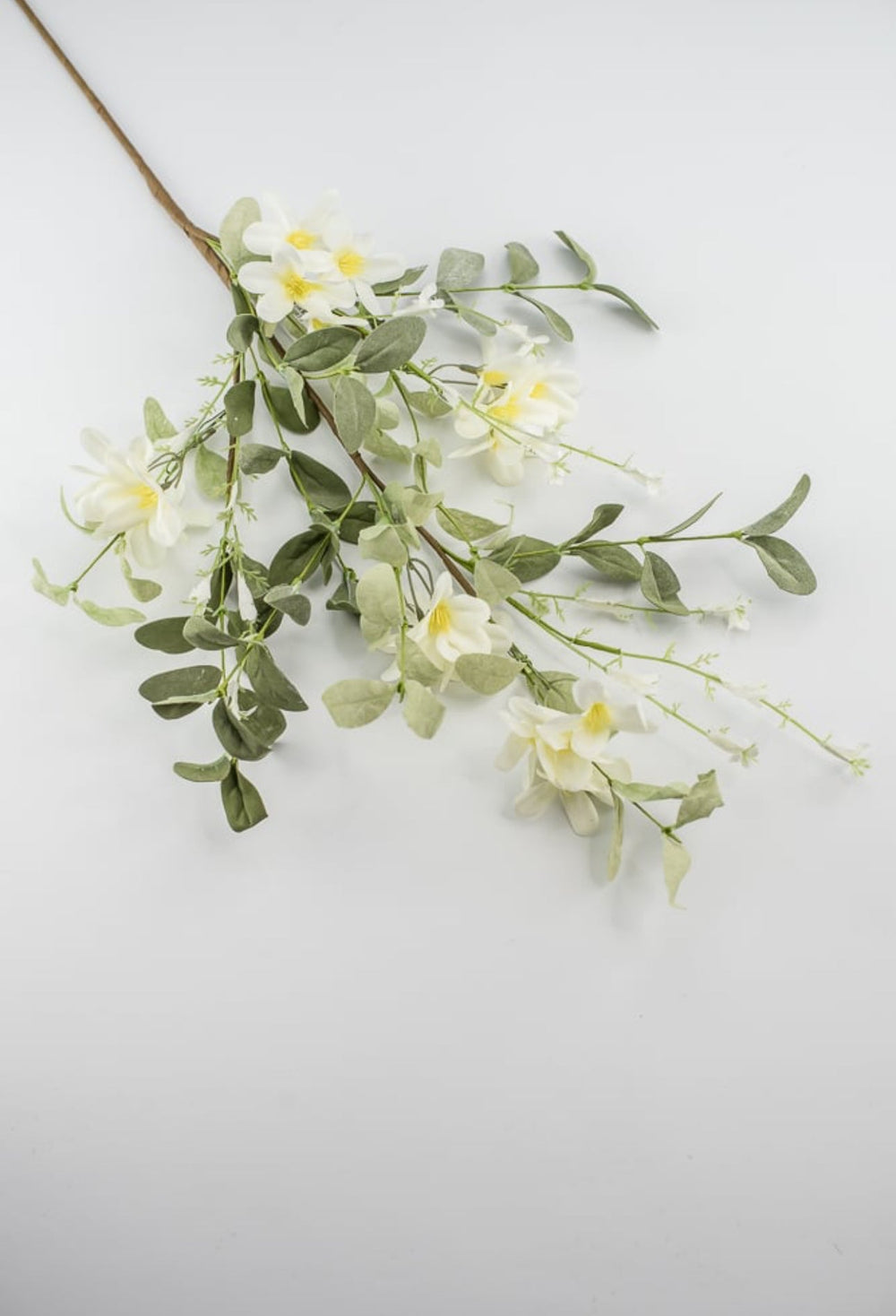 Off white flower and greenery spray - Greenery MarketArtificial Flora63979