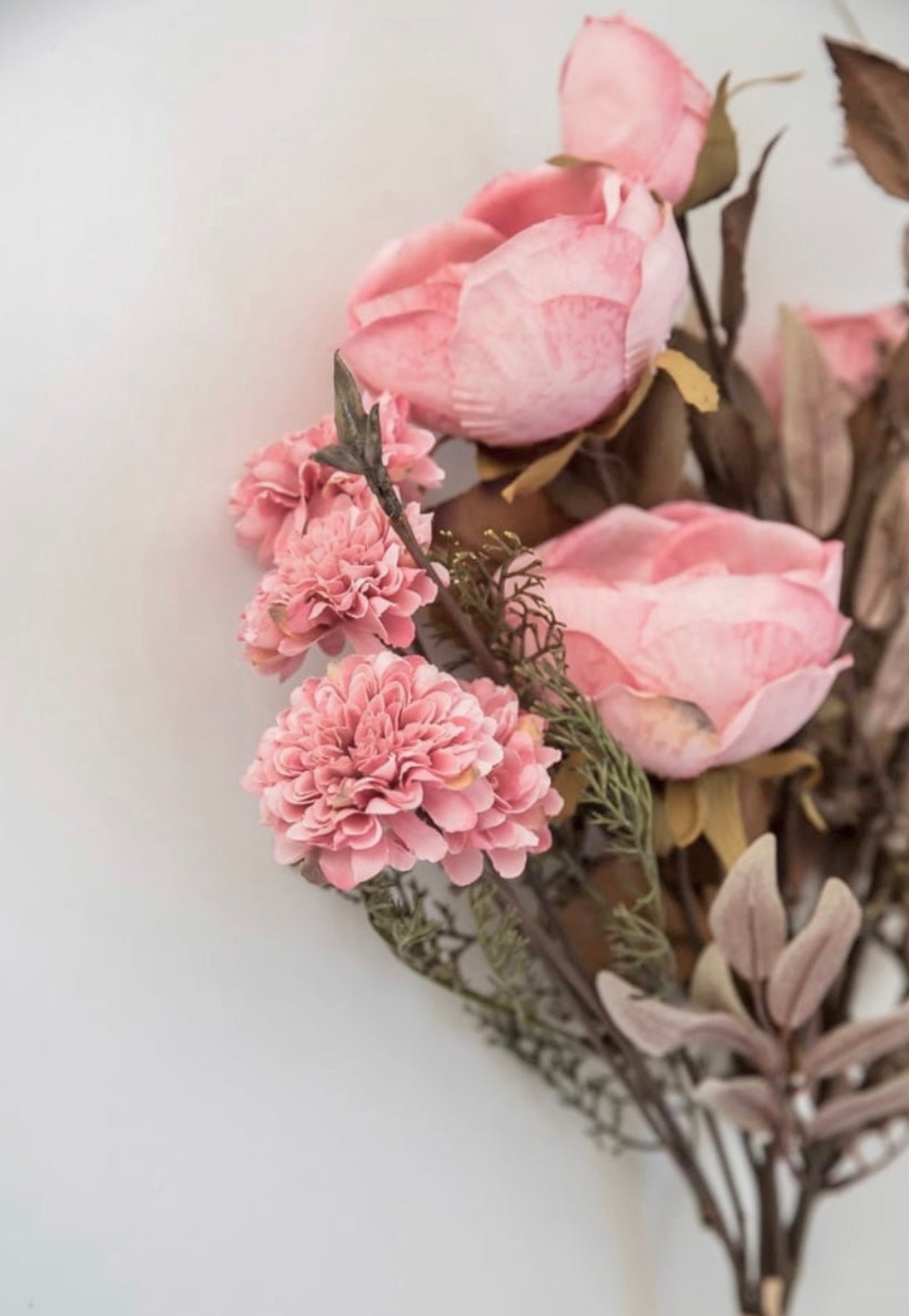 Open rose & mum mixed bundle - dusty pink - Greenery Market