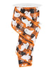 Orange and black check Ghost ribbon 2.5” wired ribbon - Greenery MarketWired ribbonRGF1062P2
