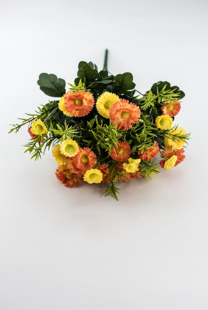 Orange And Yellow Filler Flower Bush - Greenery MarketArtificial Flora85044 - ORYEL