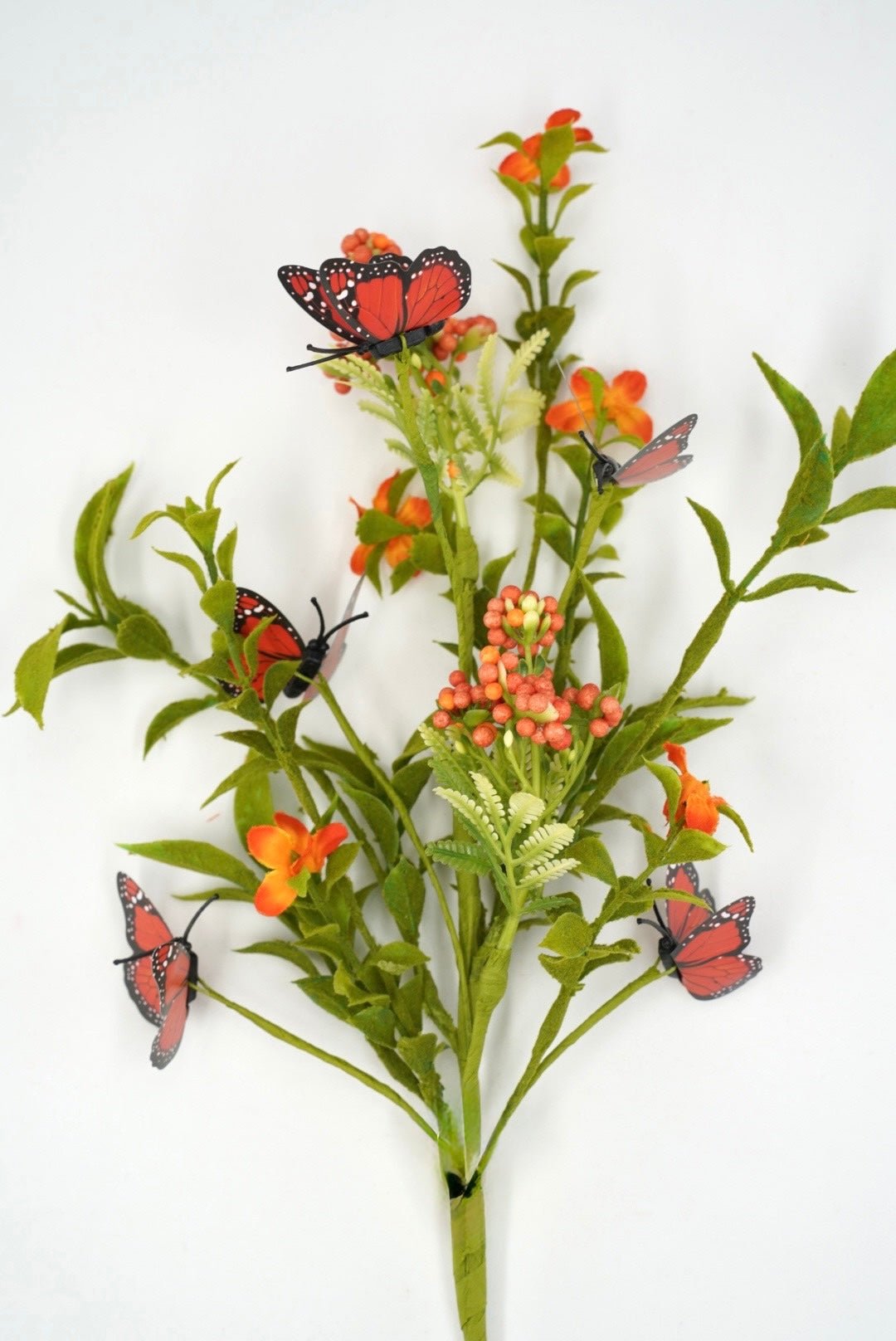 Orange Butterfly Filler Pick - 16" - Greenery MarketArtificial Flowers63941OR