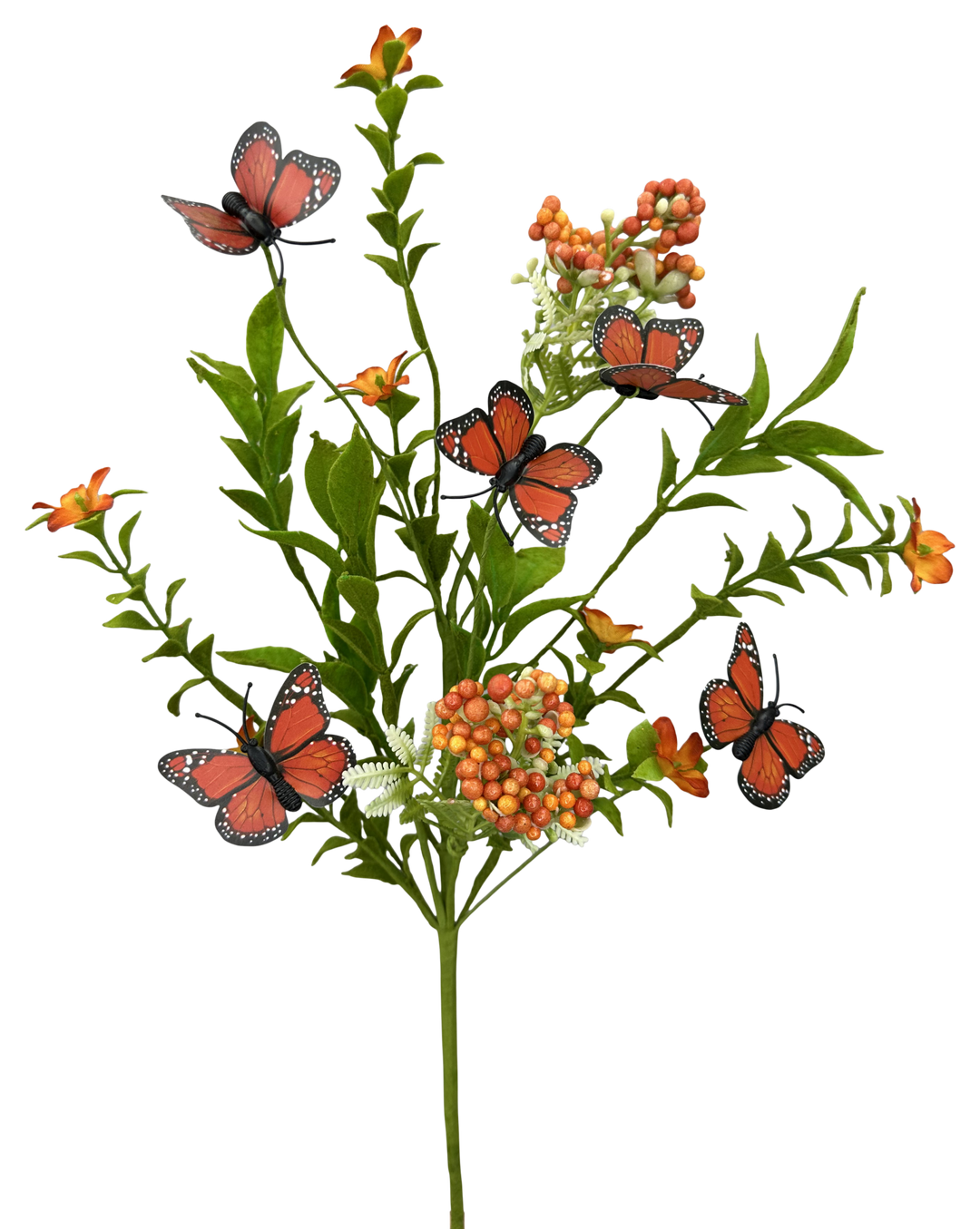 Orange Butterfly Filler Pick - 16" - Greenery MarketArtificial Flowers63941OR