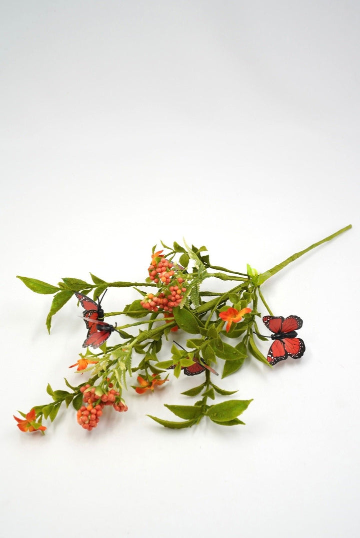 Orange Butterfly Filler Pick - 16" - Greenery MarketArtificial Flowers63941OR