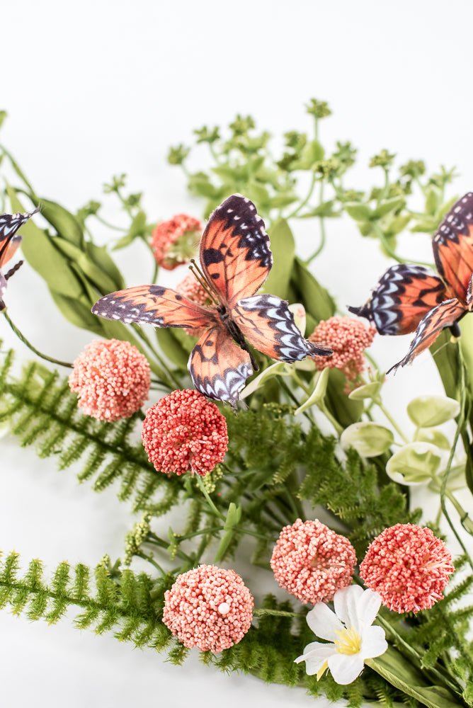 Orange Coral Butterfly Allium Filler Spray - 24" - Greenery Market63949OR