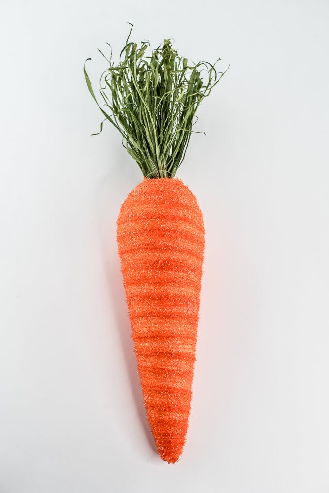 Orange Decor Shimmer Carrot - 17" - Greenery Marketsig63637OR