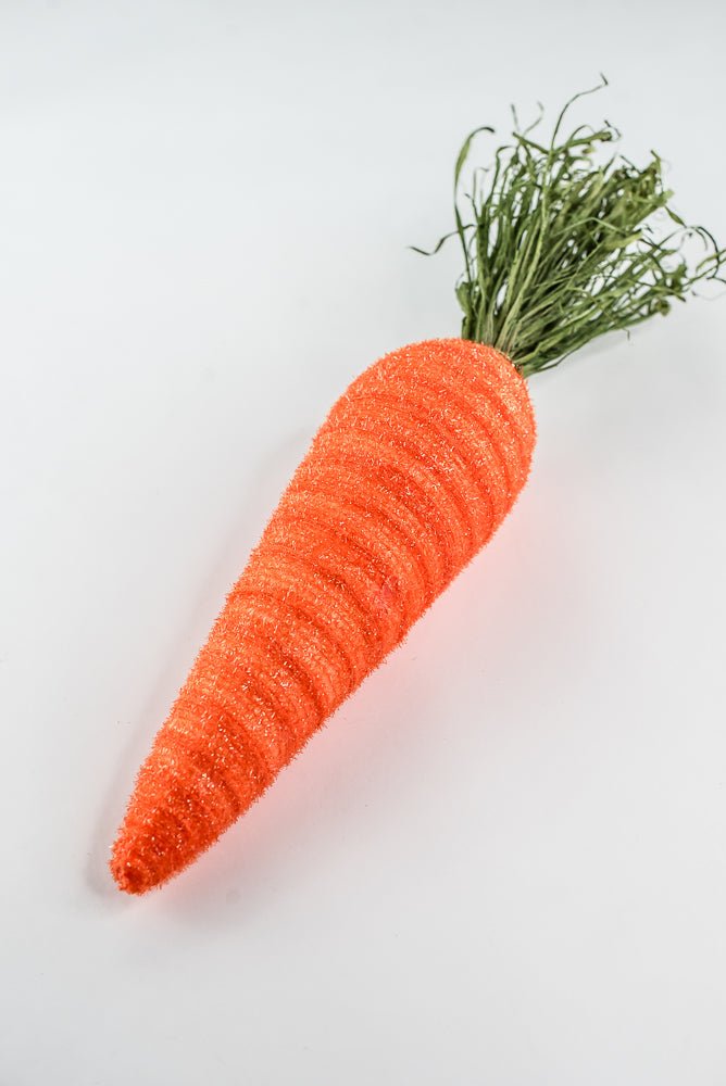 Orange Decor Shimmer Carrot - 17" - Greenery Marketsig63637OR