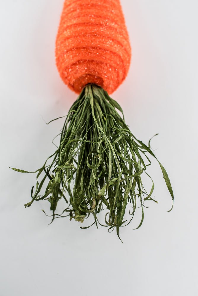 Orange Decor Shimmer Carrot - 17" - Greenery Marketsig63637OR