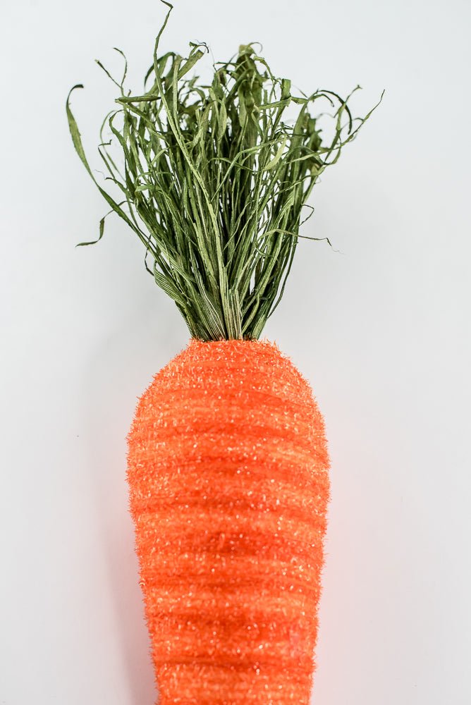 Orange Decor Shimmer Carrot - 17" - Greenery Marketsig63637OR