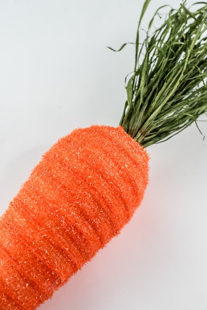 Orange Decor Shimmer Carrot - 17" - Greenery Marketsig63637OR