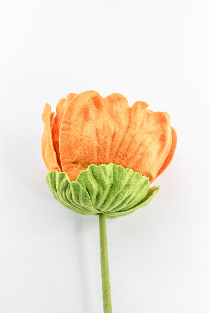 Orange Eyeball Flower Stem - Greenery Market57242OR