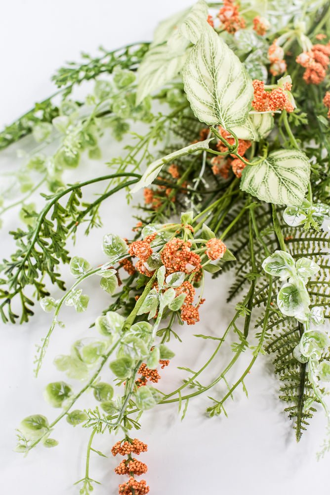 Orange Fern Leaves Spray - 28" - Greenery Market63843OR