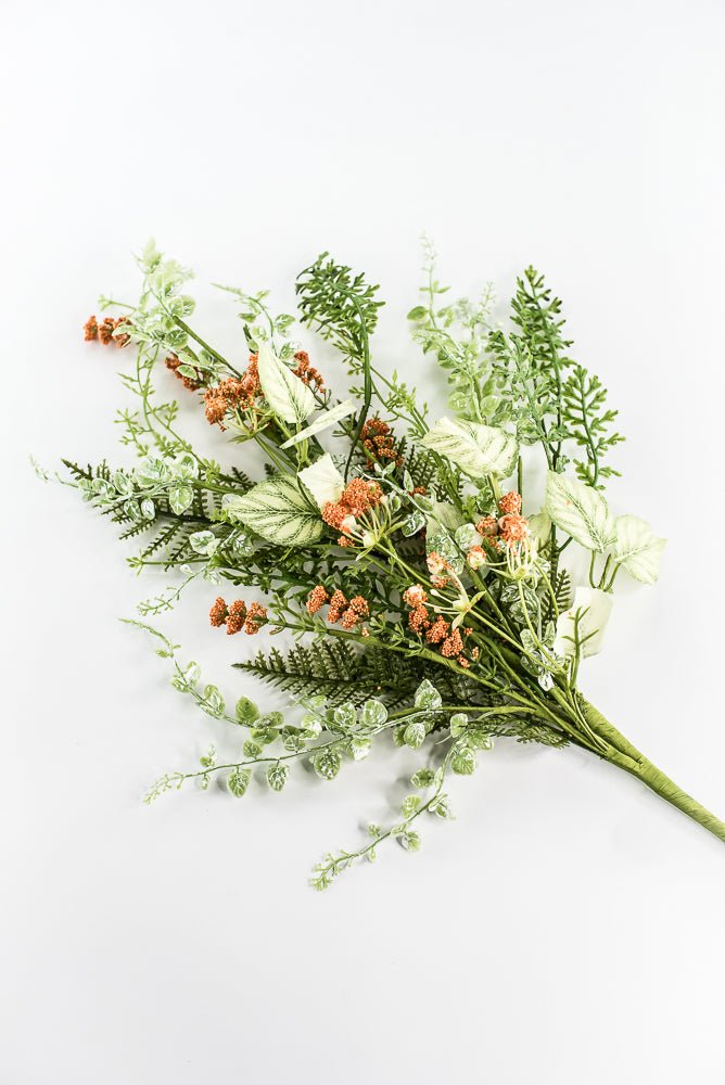 Orange Fern Leaves Spray - 28" - Greenery Market63843OR