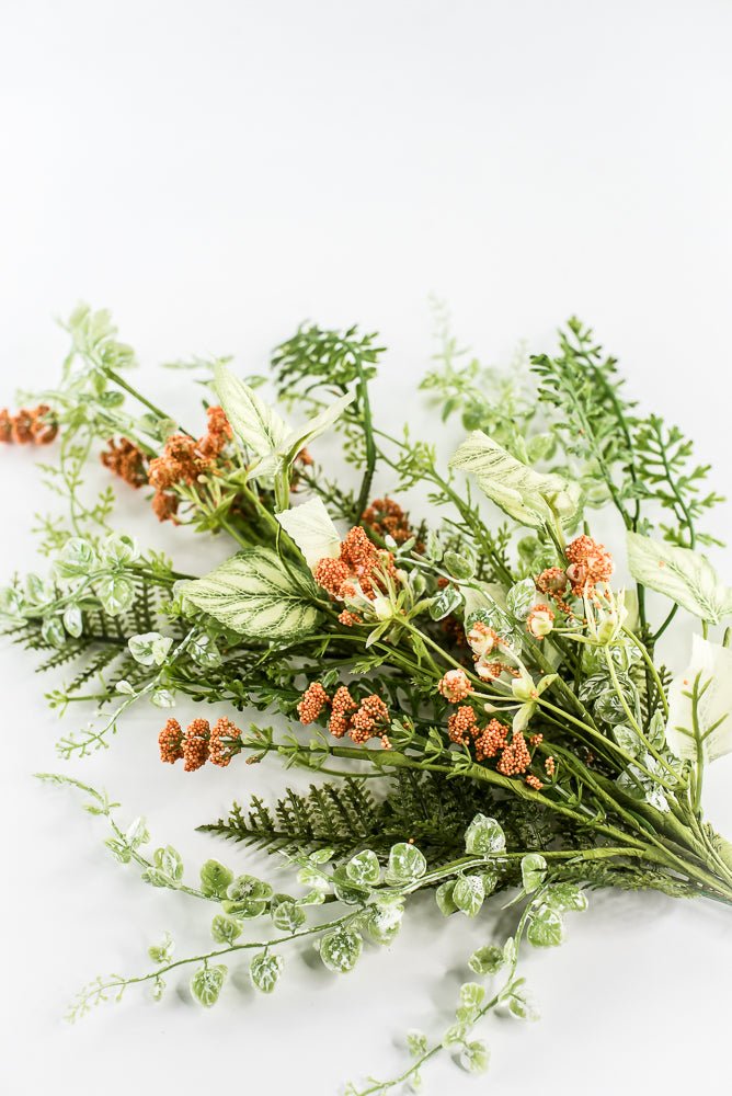 Orange Fern Leaves Spray - 28" - Greenery Market63843OR