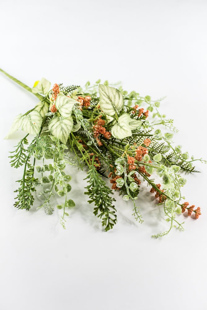 Orange Fern Leaves Spray - 28" - Greenery Market63843OR