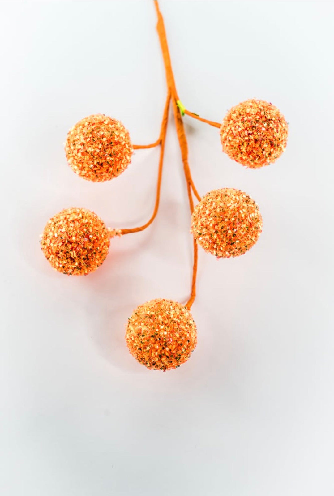Orange Frizzy Ball Pick - 18" - Greenery Market63981OR
