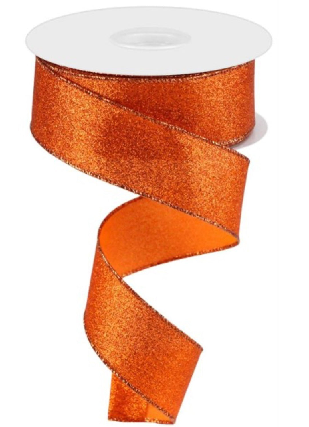 Orange glitter wired ribbon 1.5” - Greenery MarketRibbons & TrimRGC159620