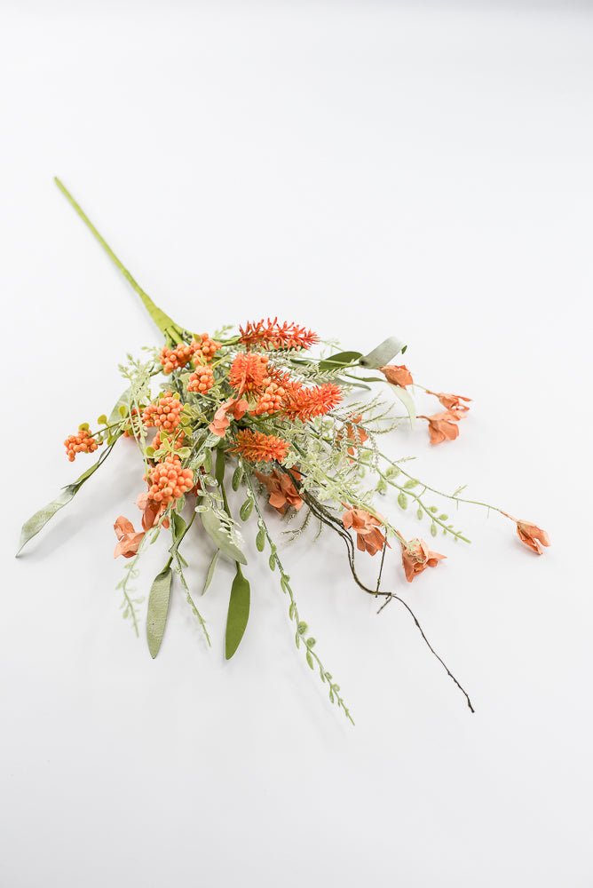 Orange Lavender And Berry Spray - 23" - Greenery MarketArtificial Flora60919-OR