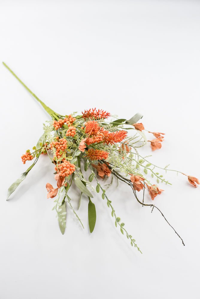 Orange Lavender And Berry Spray - 23" - Greenery MarketArtificial Flora60919-OR